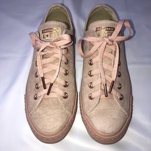 Rose Gold Women’s Converse All Stars